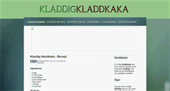 Desktop Screenshot of kladdigkladdkaka.nu